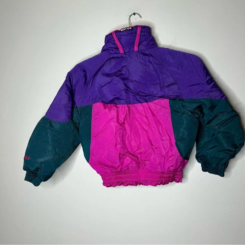 Sunice Purple and Pink Puffer Jacket Lightweight and Stylish